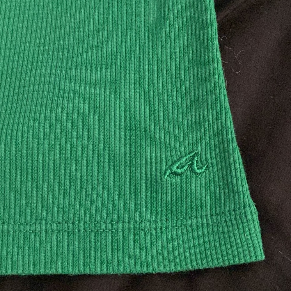 Like new Active Basic Ribbed Racerback Forest Green Tank - Picture 4 of 7